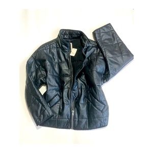 Free People Vegan Leather Oversized Jacket